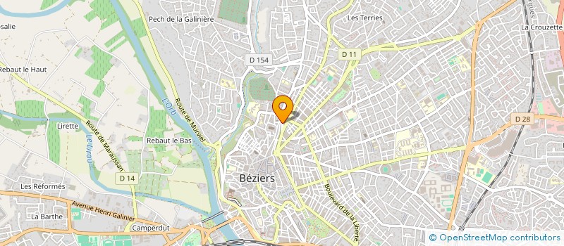 localisation de l'entreprise ERIN ET MADELEINE à BEZIERS