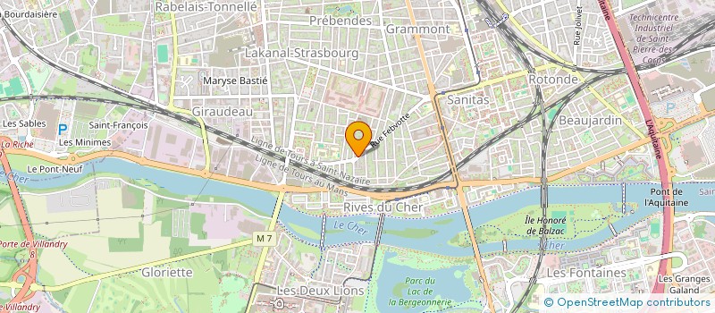 localisation de l'entreprise ERINA  TOURS