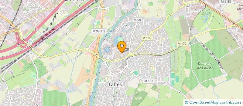 localisation de l'entreprise ERINA à LATTES