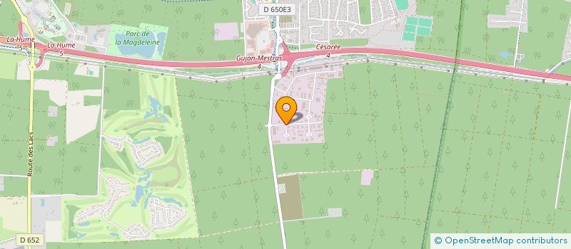 localisation de l'entreprise ERINA  GUJAN-MESTRAS