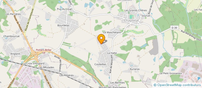 localisation de l'entreprise ERINA à CHAPTELAT