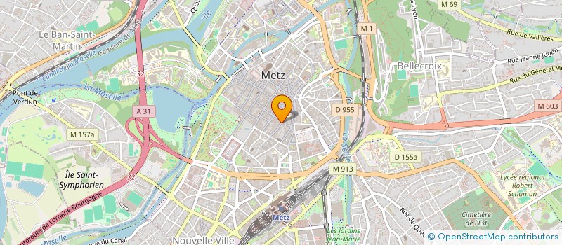 localisation de l'entreprise ERINA à METZ