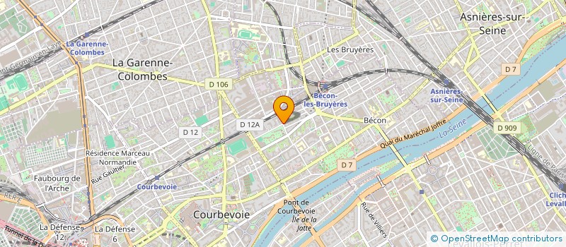 localisation de l'entreprise ERINA NEGOCE à COURBEVOIE