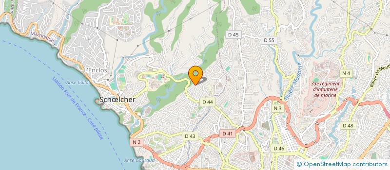 localisation de l'entreprise ERINCOM AERO SERVICES  SCHOELCHER