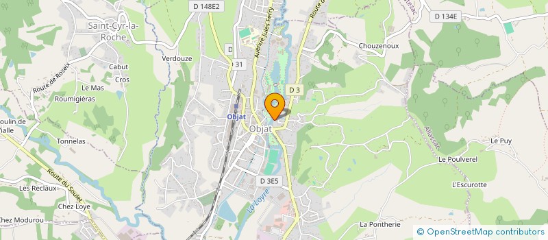 localisation de l'entreprise ERININ  OBJAT