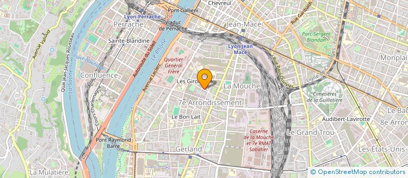 localisation de l'entreprise ERINION à LYON
