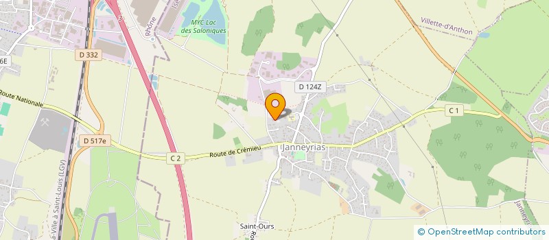 localisation de l'entreprise ERINVEST à JANNEYRIAS