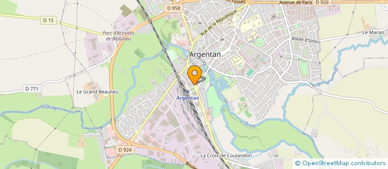 localisation de l'entreprise ERIPA à ARGENTAN
