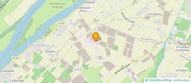 localisation de l'entreprise ERIPAC à SAINT-JULIEN-DE-CONCELLES