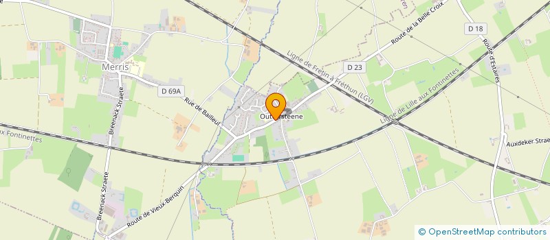 localisation de l'entreprise ERIPREV à BAILLEUL