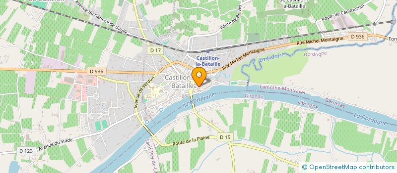 localisation de l'entreprise ERIRAY  CASTILLON-LA-BATAILLE