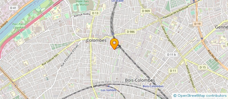localisation de l'entreprise ERIS  COLOMBES