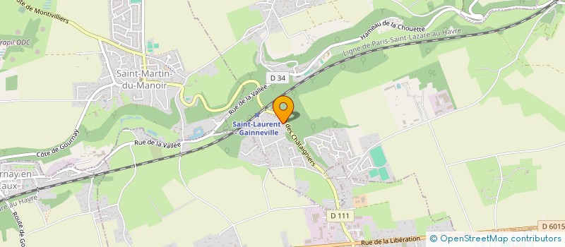 localisation de l'entreprise ERIS  SAINT-LAURENT-DE-BREVEDENT