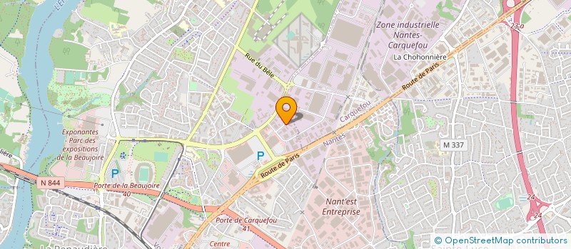 localisation de l'entreprise ERIS ETUDE RESEAU INSTALLATION SECURITE à NANTES