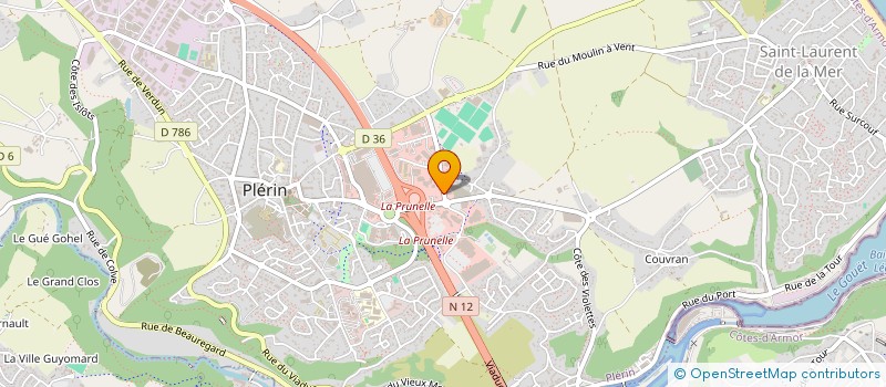 localisation de l'entreprise ERIS VISION à PLERIN