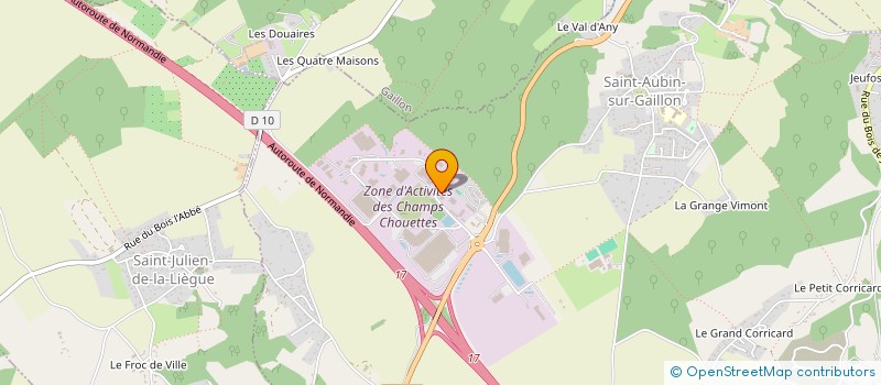 localisation de l'entreprise ERISAY RECEPTIONS à SAINT-AUBIN-SUR-GAILLON