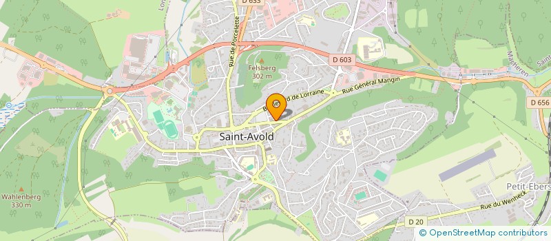 localisation de l'entreprise ERISBAT  SAINT-AVOLD