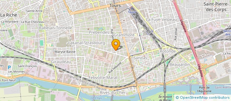 localisation de l'entreprise ERISE  TOURS