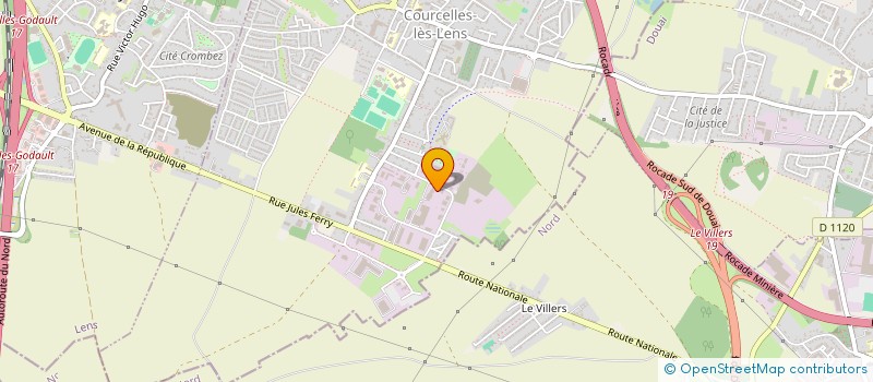 localisation de l'entreprise ERISMO INVESTISSEMENTS à COURCELLES-LES-LENS