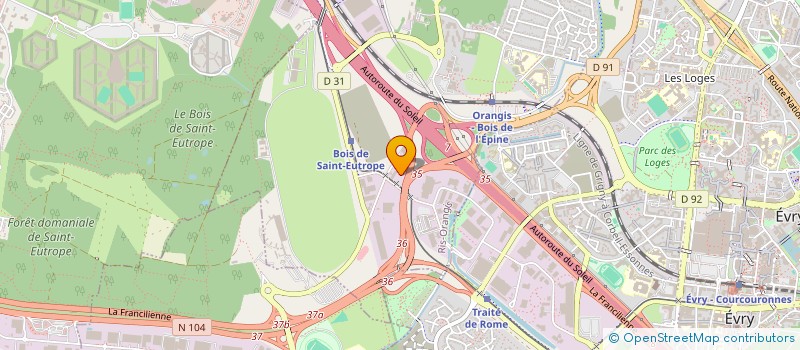 localisation de l'entreprise ERISS SERVICES  RIS-ORANGIS