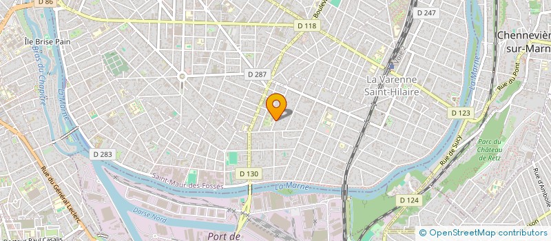 localisation de l'entreprise ERISTE IMMO à SAINT-MAUR-DES-FOSSES