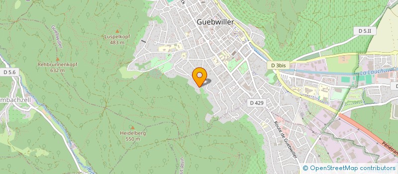 localisation de l'entreprise ERITAGE  GUEBWILLER