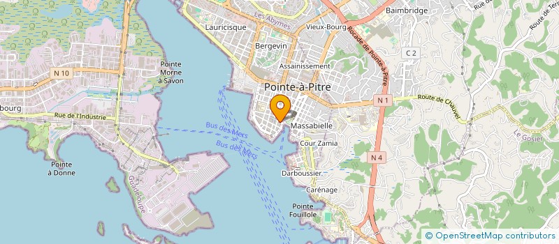 localisation de l'entreprise ERITAJ ETS à POINTE-A-PITRE