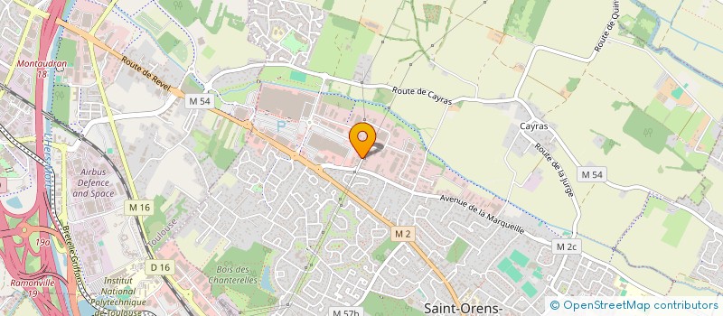 localisation de l'entreprise ERITEC à SAINT-ORENS-DE-GAMEVILLE