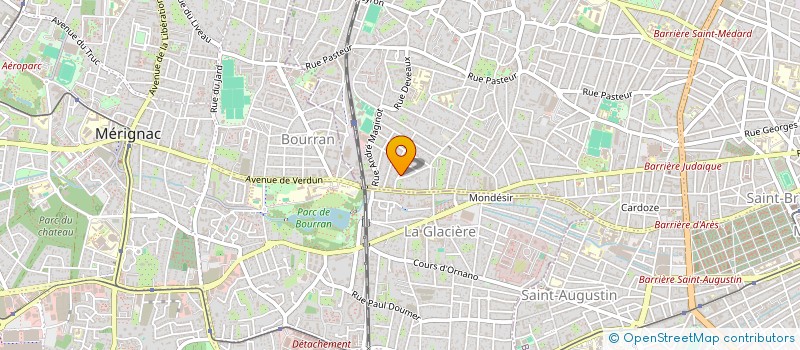 localisation de l'entreprise ERIUS à BORDEAUX