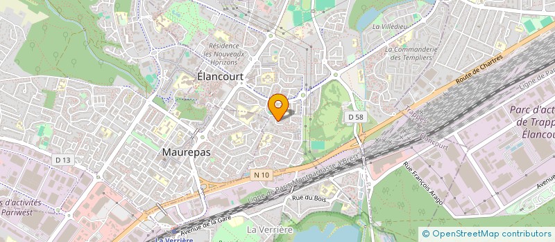 localisation de l'entreprise ERIVALY  ELANCOURT