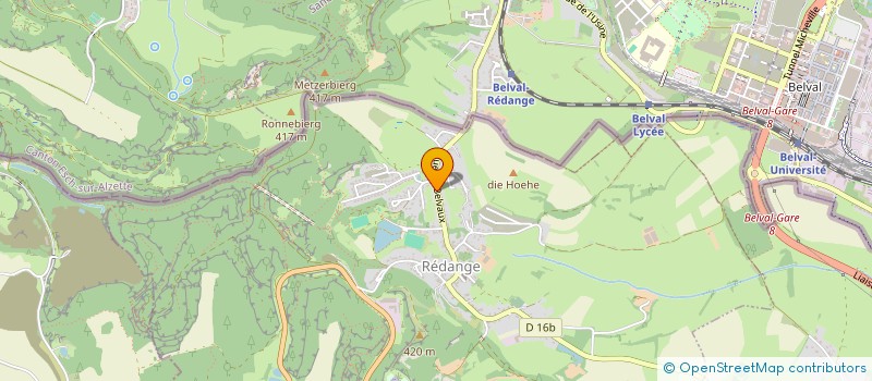 localisation de l'entreprise ERIZO  REDANGE