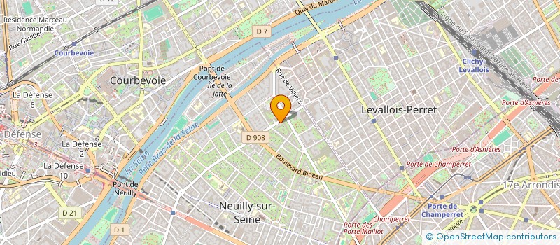 localisation de l'entreprise ERJM à NEUILLY-SUR-SEINE