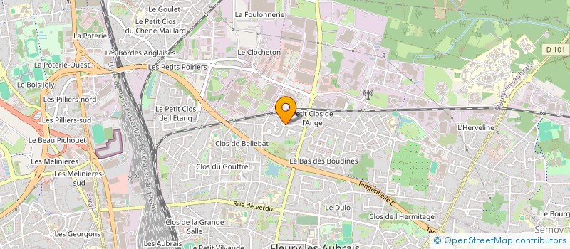 localisation de l'entreprise ERJS à FLEURY-LES-AUBRAIS