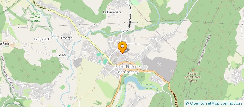 localisation de l'entreprise ERK  SAINT-ETIENNE-DE-CROSSEY