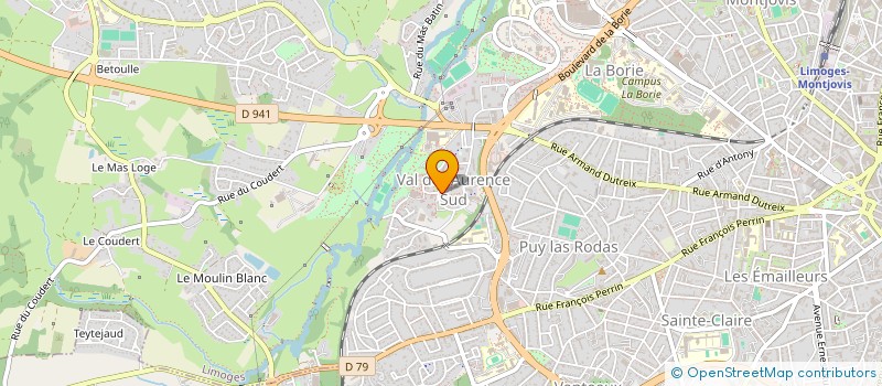 localisation de l'entreprise ERKALZUP  LIMOGES