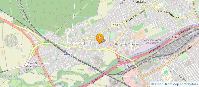 localisation de l'entreprise ERKEL  LUTTERBACH