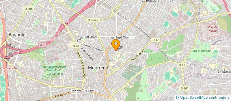 localisation de l'entreprise ERKIN à MONTREUIL