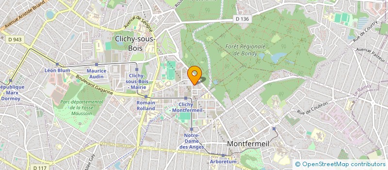 localisation de l'entreprise ERKO à CLICHY-SOUS-BOIS