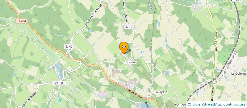 localisation de l'entreprise ERL  PAYRIGNAC