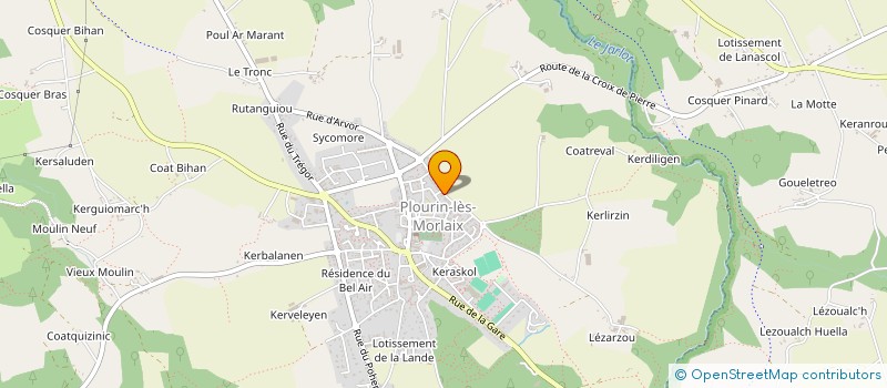 localisation de l'entreprise ERL DISTRIBUTION à PLOURIN-LES-MORLAIX