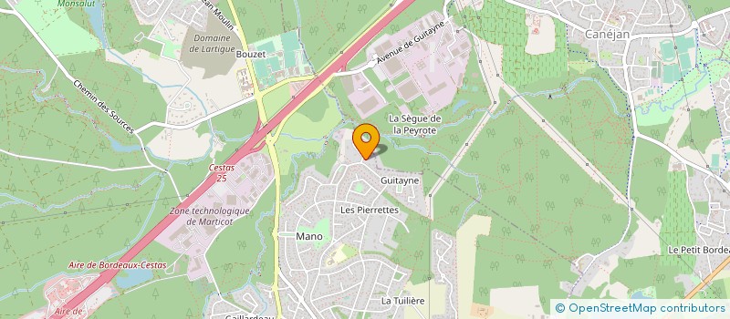 localisation de l'entreprise ERL INVEST à CESTAS