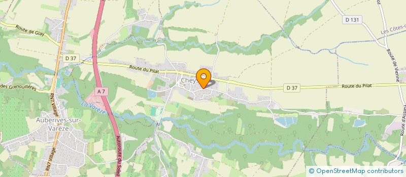 localisation de l'entreprise ERL LES SAVEURS DU VILLAGE  CHEYSSIEU