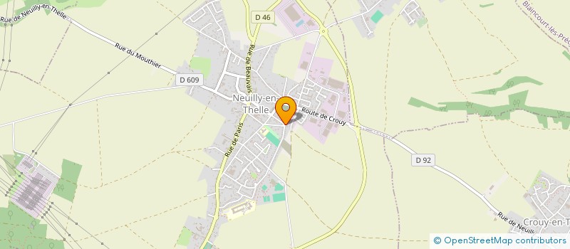 localisation de l'entreprise ERL SERVICES à NEUILLY-EN-THELLE
