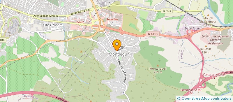 localisation de l'entreprise ERLATIM  CARCASSONNE