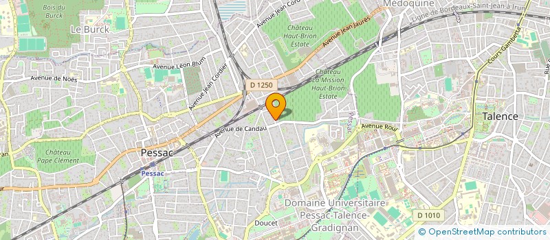 localisation de l'entreprise ERLIA  PESSAC