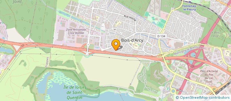 localisation de l'entreprise ERLINGER & SEA  BOIS-D'ARCY