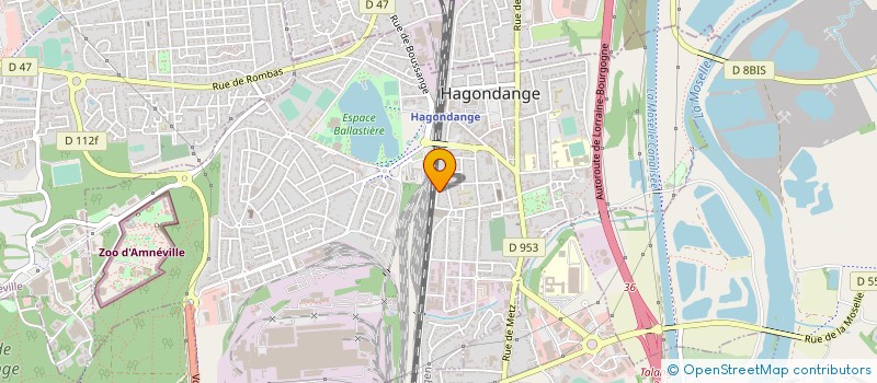 localisation de l'entreprise ERLO BTP à HAGONDANGE