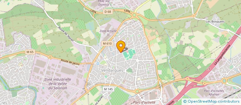 localisation de l'entreprise ERLYF  LE CRES