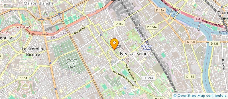 localisation de l'entreprise ERM à IVRY-SUR-SEINE