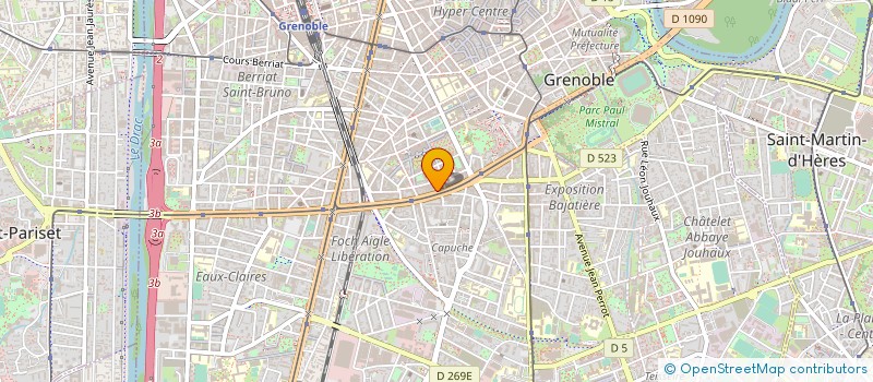 localisation de l'entreprise ERM CHAUFFAGE à GRENOBLE